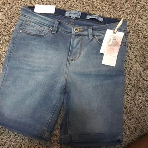 Blue jean shorts